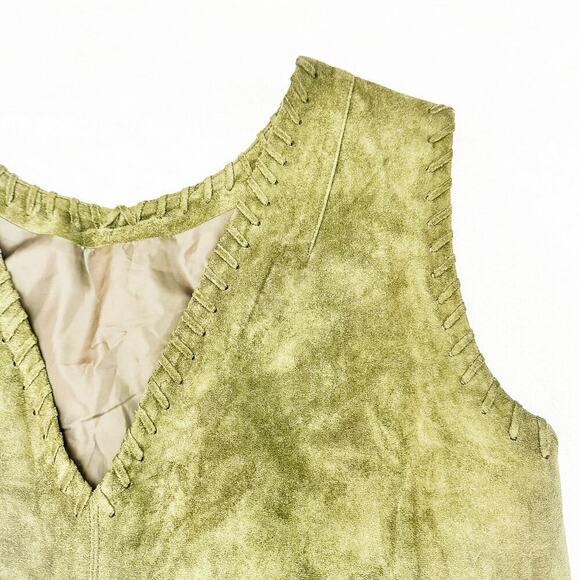 ASTR Velvet Olive Green Sleeveless Faux Suede V-Neck Dress Size L - Picture 2 of 7